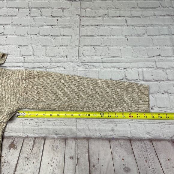 Talbots Women Open Front Sweater Top Size Large Polyester Beige B355 -5 - Picture 5 of 16